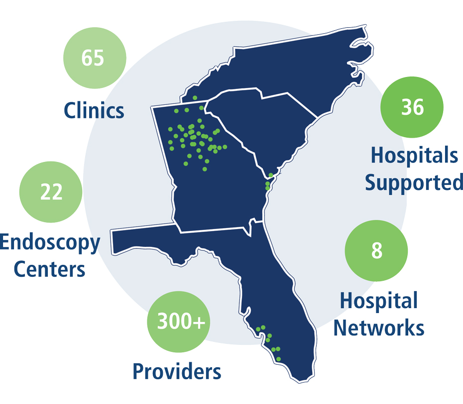 southeast_map_with_location_dots_and_numbers_outlines